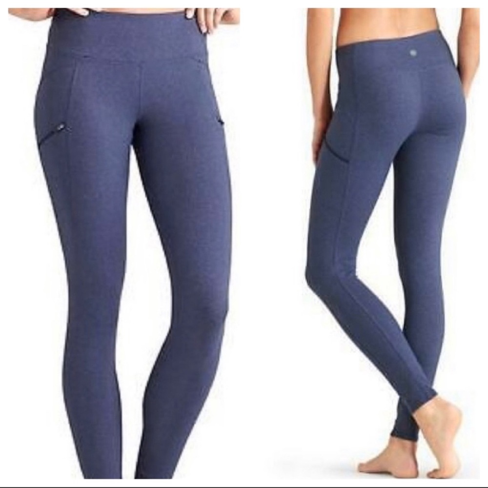 Athleta Blue Leggings - Picture 2 of 15